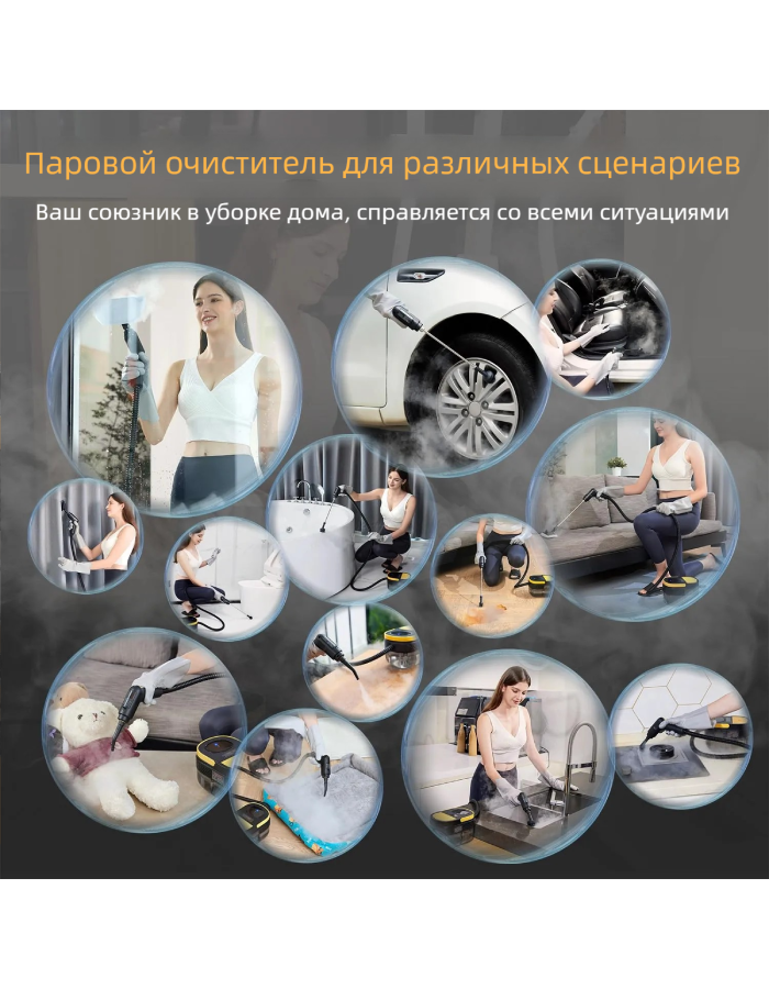 Мощный пароочиститель для уборки дома подарки — изображение 4